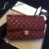 Chanel 2.55 middle size burgundy original lambskin